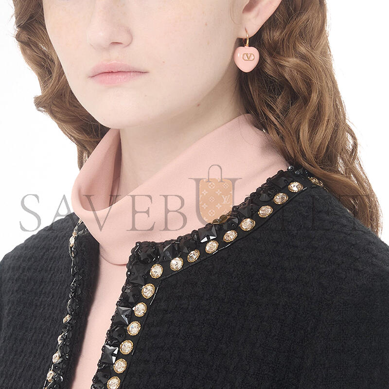 Va1e*ntin0 COEUR ROYAL METAL AND ENAMEL EARRINGS 8W2J0BJ5MJP_MXS